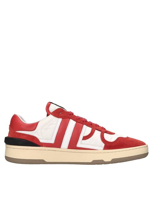 Sneakers in pelle,camoscio e tessuto LANVIN PARIS | FM-SKDK00-NYLOBIANCO-ROSSO